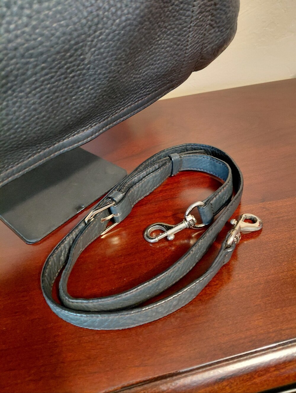 MCM Boston Bag Black Pebbled Leather - Picture 13 of 16